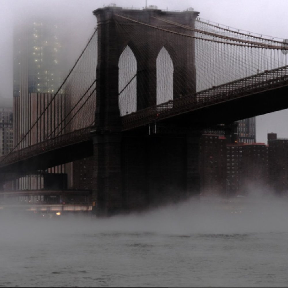 FOGGY BRIDGE TO BROOKLYN ART